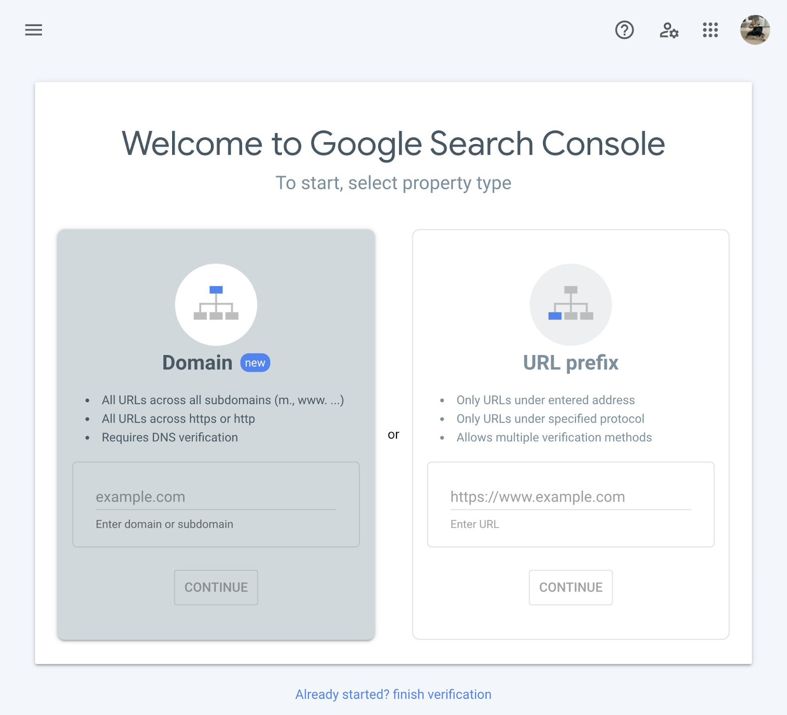 google search console